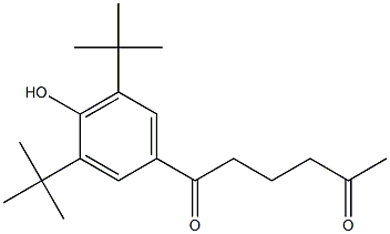 1-(3,5-Ditert-butyl-4-hydroxyphenyl)hexane-1,5-dione Struktur