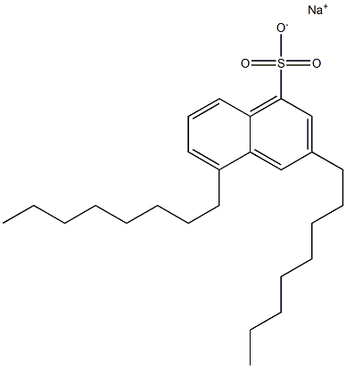 3,5-Dioctyl-1-naphthalenesulfonic acid sodium salt Struktur