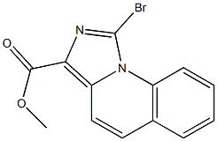 1-Bromoimidazo[1,5-a]quinoline-3-carboxylic acid methyl ester Struktur