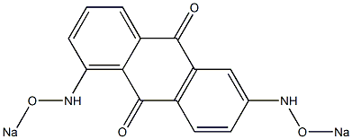 1,6-Bis(sodiooxyamino)anthraquinone Struktur