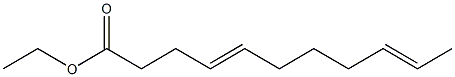 4,9-Undecadienoic acid ethyl ester Struktur