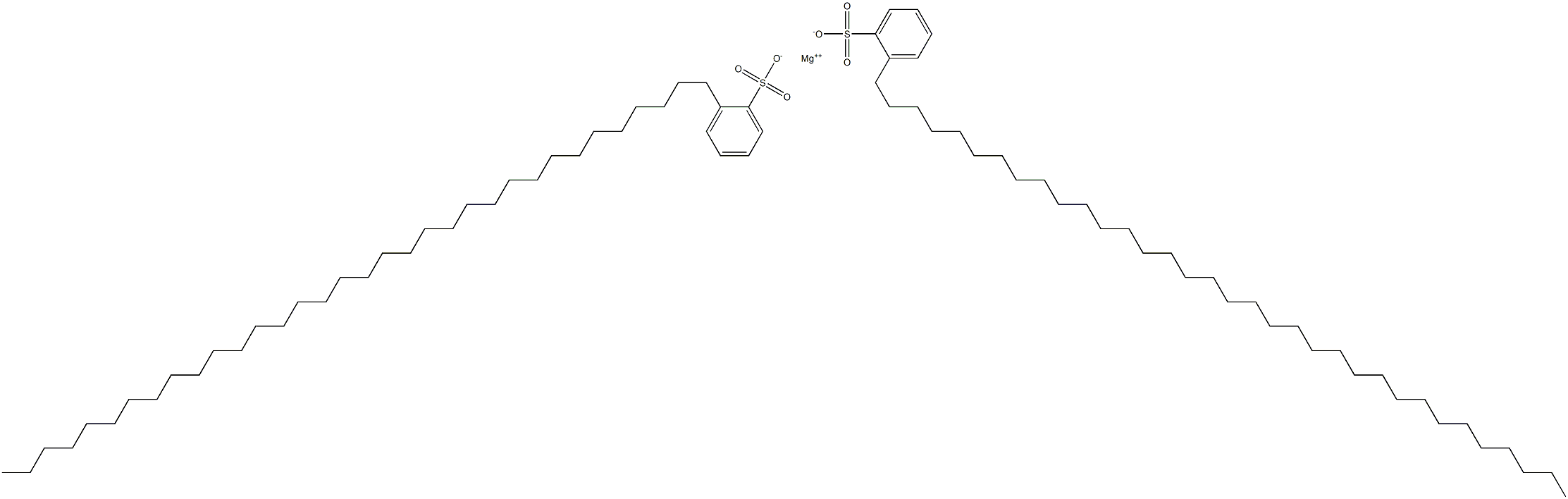 Bis[2-(tetratriacontan-1-yl)benzenesulfonic acid]magnesium salt Struktur