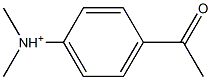 N,N-Dimethyl-4-acetylanilinium Struktur