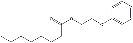 Octanoic acid 2-phenoxyethyl ester Struktur