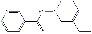 1-(3-Pyridylcarbonylamino)-5-ethyl-1,2,3,6-tetrahydropyridine Struktur