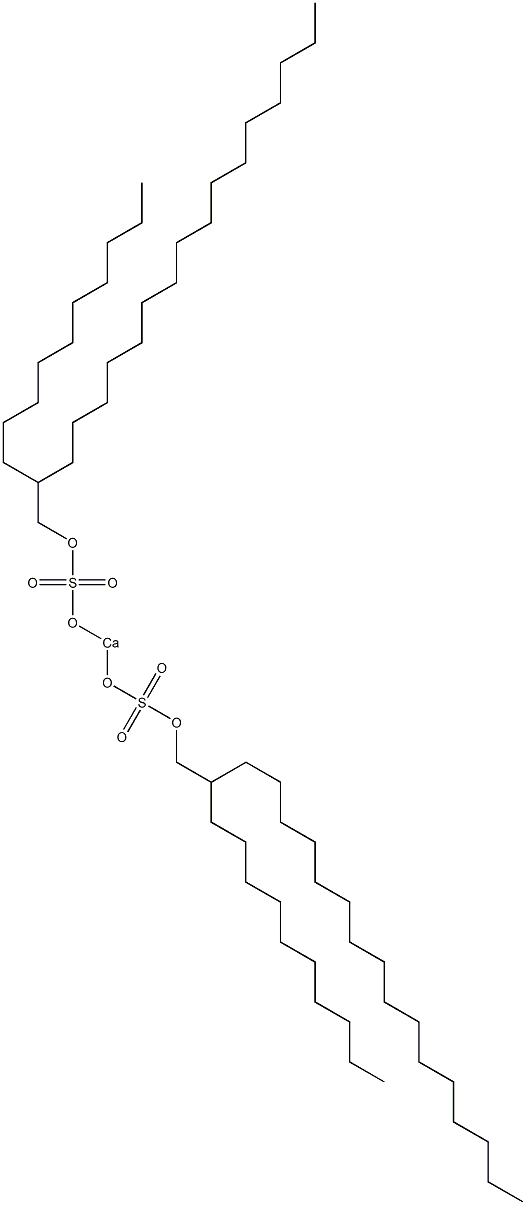 Bis(2-decyloctadecyloxysulfonyloxy)calcium Struktur