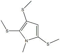 1-Methyl-2,3,5-tris(methylthio)-1H-pyrrole Struktur