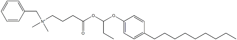 N,N-Dimethyl-N-benzyl-N-[3-[[1-(4-nonylphenyloxy)propyl]oxycarbonyl]propyl]aminium Struktur