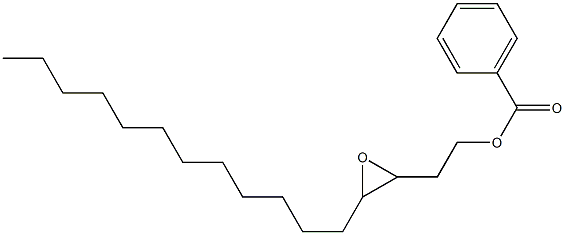 Benzoic acid 3,4-epoxyhexadecan-1-yl ester Struktur