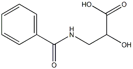 (-)-3-(Benzoylamino)-D-lactic acid Struktur