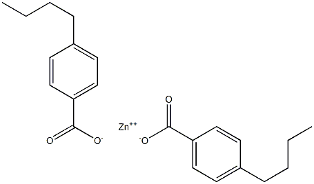 Bis(4-butylbenzoic acid)zinc salt Struktur