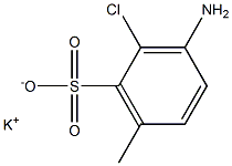 3-Amino-2-chloro-6-methylbenzenesulfonic acid potassium salt Struktur