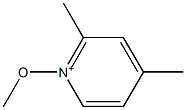 2,4-Dimethyl-1-methoxypyridinium Struktur