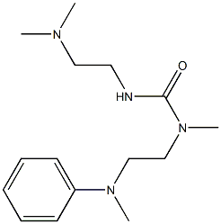 1-(2-Dimethylaminoethyl)-3-methyl-3-[2-(methylphenylamino)ethyl]urea Struktur