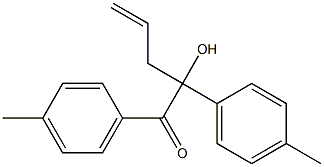 1,2-Bis(4-methylphenyl)-2-hydroxy-4-pentene-1-one Struktur