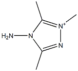 4-Amino-1,3,5-trimethyl-4H-1,2,4-triazol-1-ium Struktur