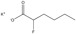 2-Fluorocaproic acid potassium salt Struktur