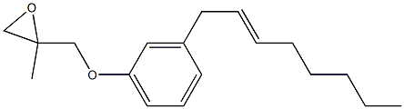 3-(2-Octenyl)phenyl 2-methylglycidyl ether Struktur