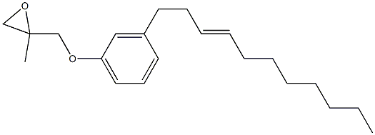 3-(3-Undecenyl)phenyl 2-methylglycidyl ether Struktur