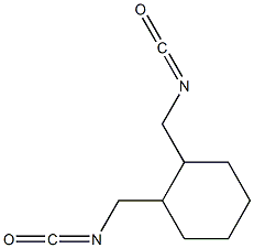 (Cyclohexane-1,2-diylbismethylene)diisocyanate Struktur