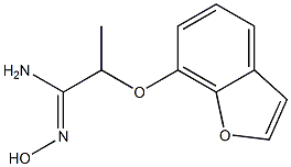 2-(7-Benzofuryloxy)propionamide oxime Struktur