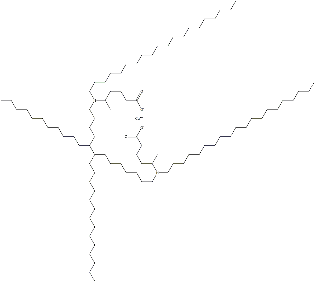 Bis[5-(diicosylamino)hexanoic acid]calcium salt Struktur