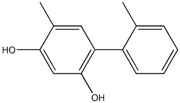 6-(2-Methylphenyl)-4-methylbenzene-1,3-diol Struktur