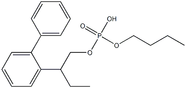 Phosphoric acid 2-biphenylyldibutyl ester Struktur