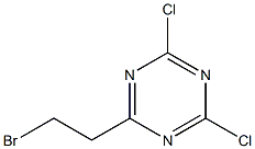 2-(2-Bromoethyl)-4,6-dichloro-1,3,5-triazine Struktur