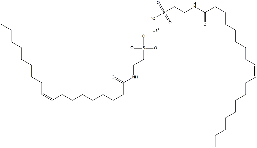 Bis(N-oleoyltaurine)calcium salt Struktur