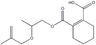 1-Cyclohexene-1,2-dicarboxylic acid hydrogen 1-[2-(methallyloxy)propyl] ester Struktur