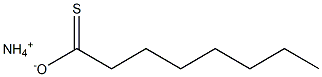 3-Pentylthiopropanoic acid ammonium salt Struktur