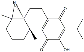 (4bR,8aR)-4b,5,6,7,8,8a,9,10-Octahydro-3-hydroxy-4b,8,8-trimethyl-2-isopropylphenanthrene-1,4-dione Struktur