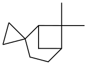 6,6-Dimethylspiro[bicyclo[3.1.1]heptane-2,1'-cyclopropane] Struktur