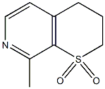 8-Methyl-2,3-dihydro-4H-thiopyrano[2,3-c]pyridine 1,1-dioxide Struktur