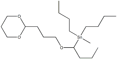 [3-(1,3-Dioxan-2-yl)propyloxy]methyltributylstannane Struktur