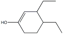 3,4-Diethyl-1-cyclohexen-1-ol Struktur