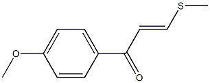 3-Methylthio-1-(4-methoxyphenyl)-2-propen-1-one Struktur