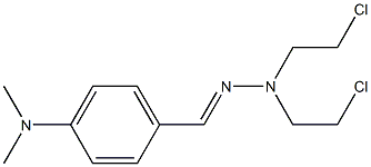 4-(Dimethylamino)benzaldehyde bis(2-chloroethyl)hydrazone Struktur