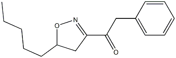 3-Phenylacetyl-5-pentyl-2-isoxazoline Struktur