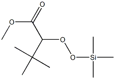 3,3-Dimethyl-2-[(trimethylsilyl)peroxy]butyric acid methyl ester Struktur