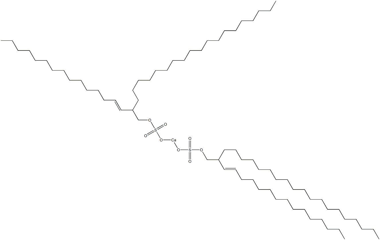 Bis[2-(1-pentadecenyl)henicosyloxysulfonyloxy]calcium Struktur