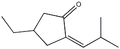 2-[(Z)-2-Methylpropylidene]-4-ethylcyclopentanone Struktur