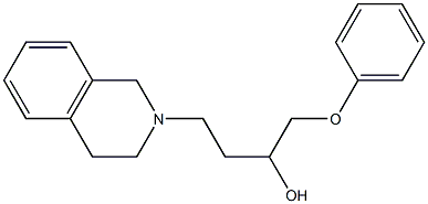 1-Phenoxy-4-[(1,2,3,4-tetrahydroisoquinolin)-2-yl]-2-butanol Struktur