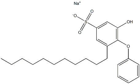 6-Hydroxy-2-undecyl[oxybisbenzene]-4-sulfonic acid sodium salt Struktur