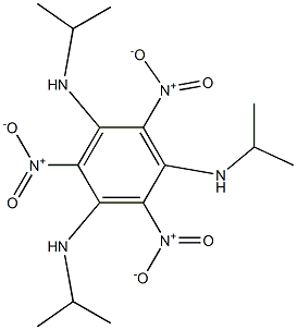 2,4,6-Trinitro-N,N',N''-triisopropylbenzene-1,3,5-triamine Struktur