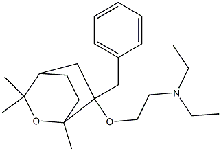 1,3,3-Trimethyl-6-benzyl-6-[2-(diethylamino)ethoxy]-2-oxabicyclo[2.2.2]octane Struktur