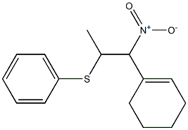 1-(1-Cyclohexenyl)-1-nitro-2-(phenylthio)propane Struktur