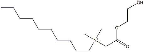 N-[(2-Hydroxyethoxy)carbonylmethyl]-N,N-dimethyl-1-decanaminium Struktur