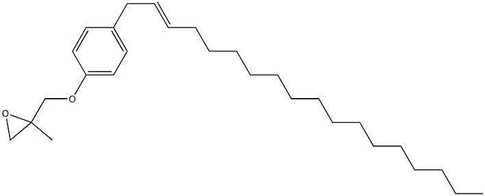 4-(2-Octadecenyl)phenyl 2-methylglycidyl ether Struktur